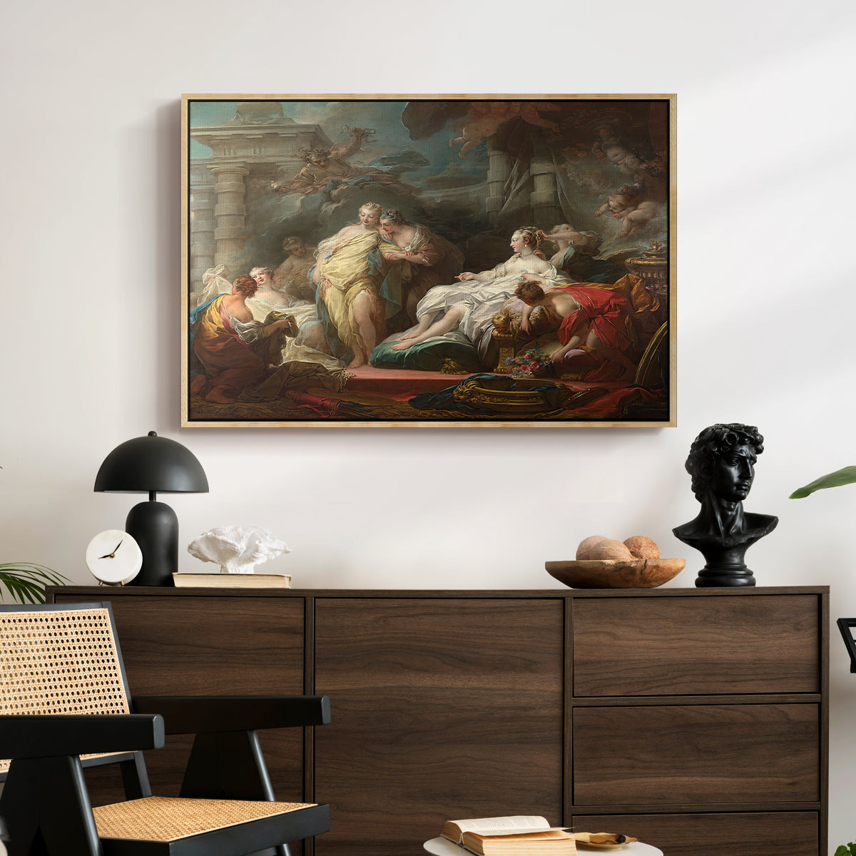 Psyche Showing Her Sisters Her Gifts from Cupid, 1753 - Floater Framed Canvas Print