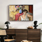 Woman Seated in an Armchair, c. 1920 - Floater Framed Canvas Print