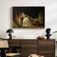 The Stolen Kiss (Le Baiser à la dérobée), c. 1788 - Floater Framed Canvas Print