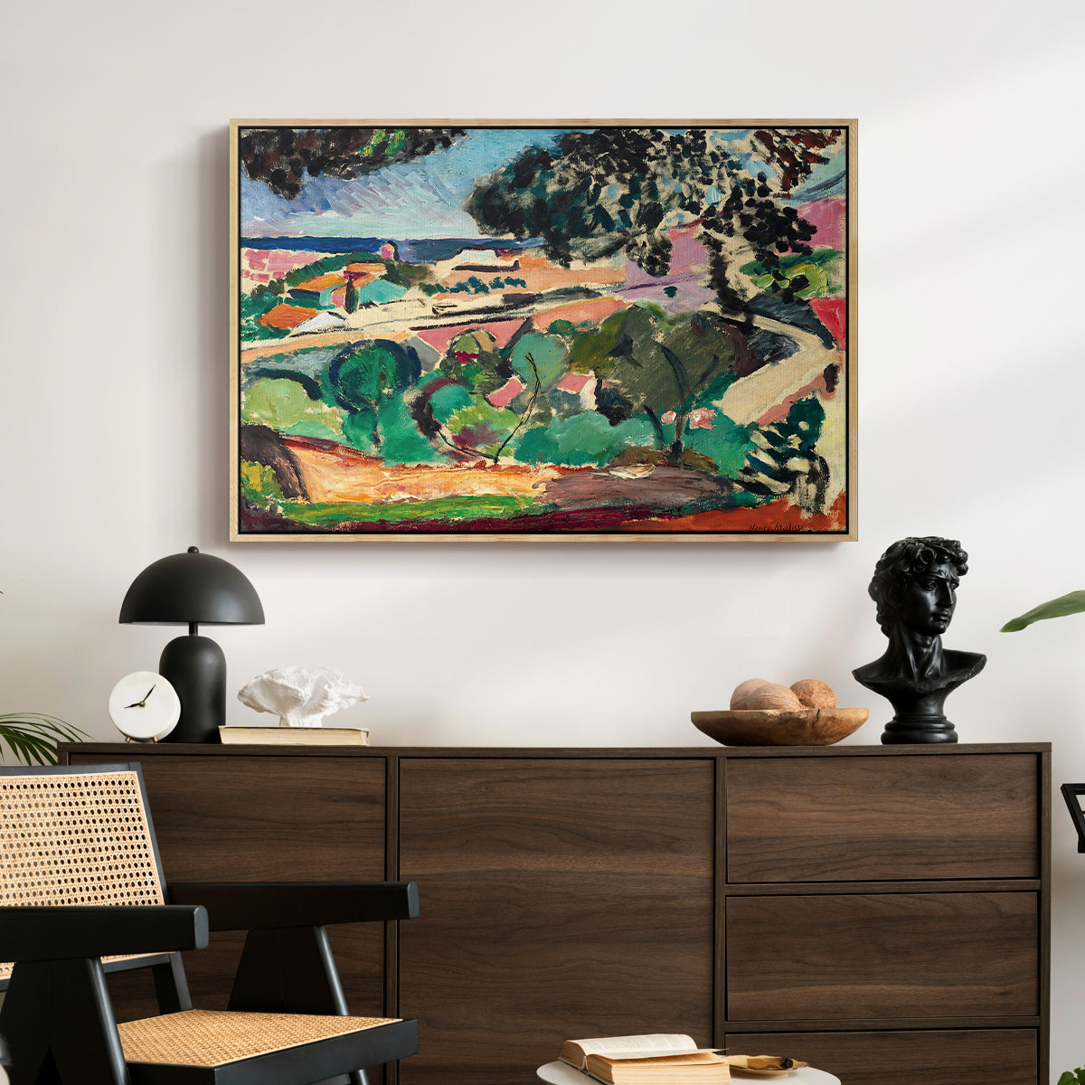Landscape at Collioure, 1907 - Floater Framed Canvas Print