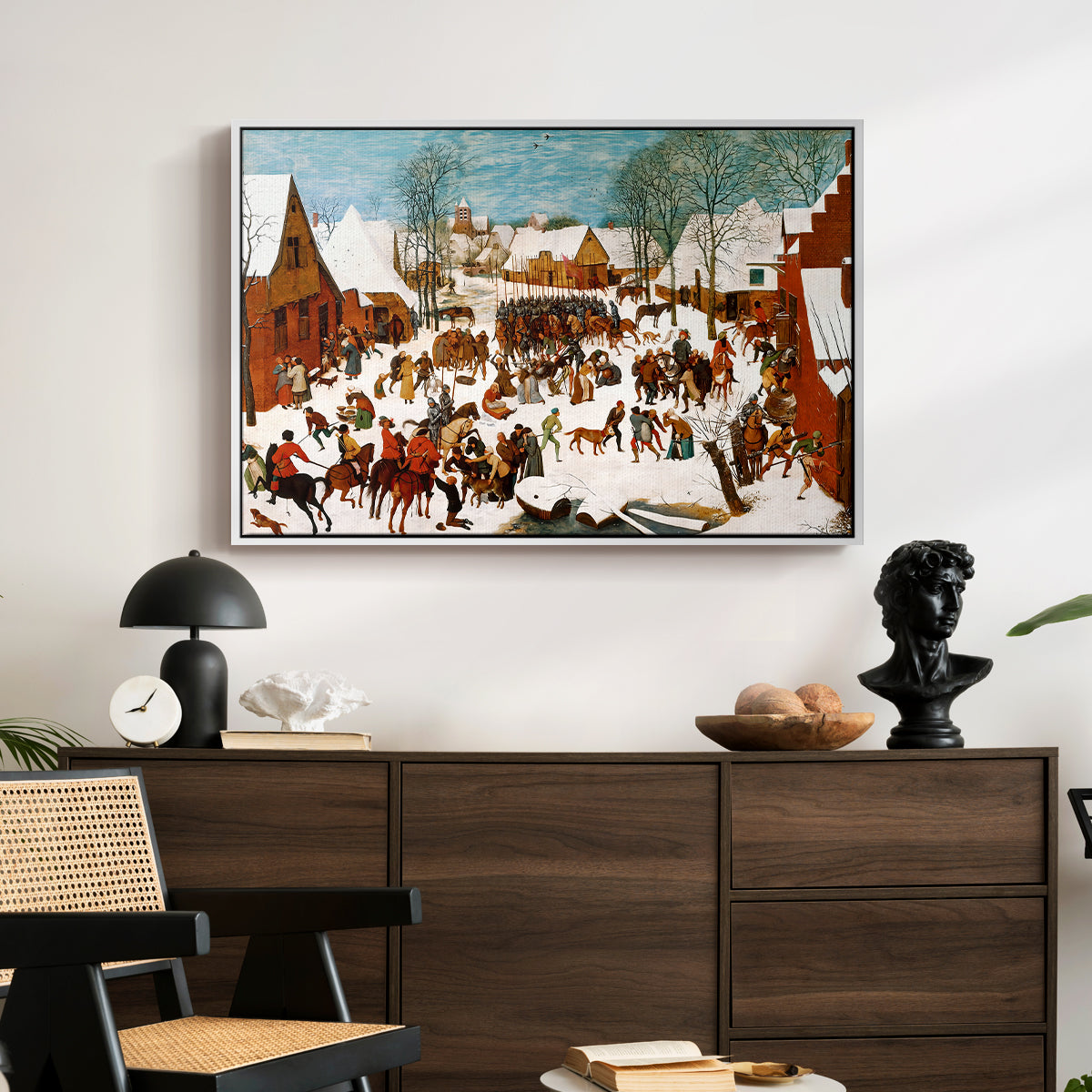 Massacre of the Innocents, c. 1565-1567 - Floater Framed Canvas Print
