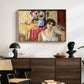 Woman Seated in an Armchair, c. 1920 - Floater Framed Canvas Print