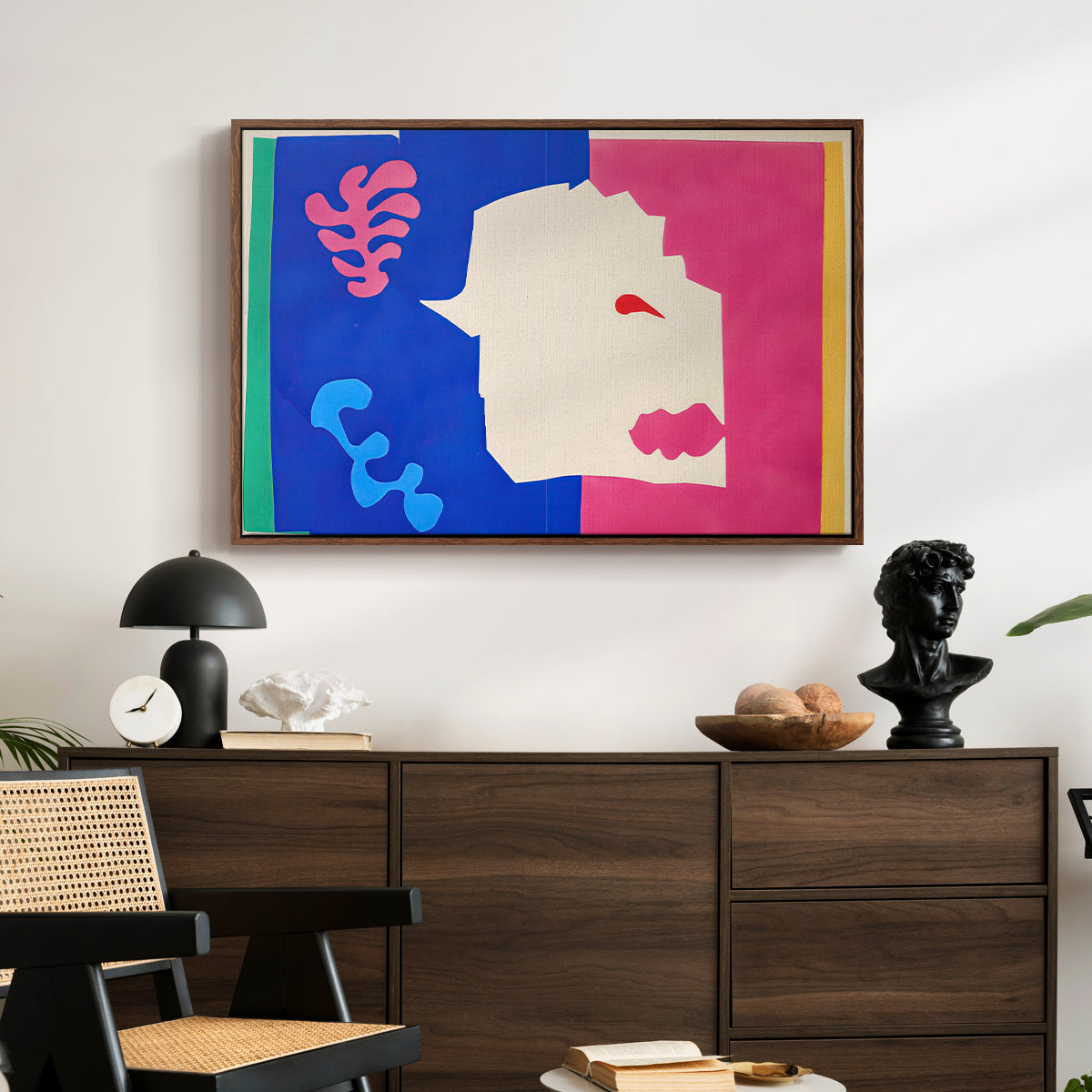 The Wolf (Le loup), from Jazz, 1947 - Floater Framed Canvas Print