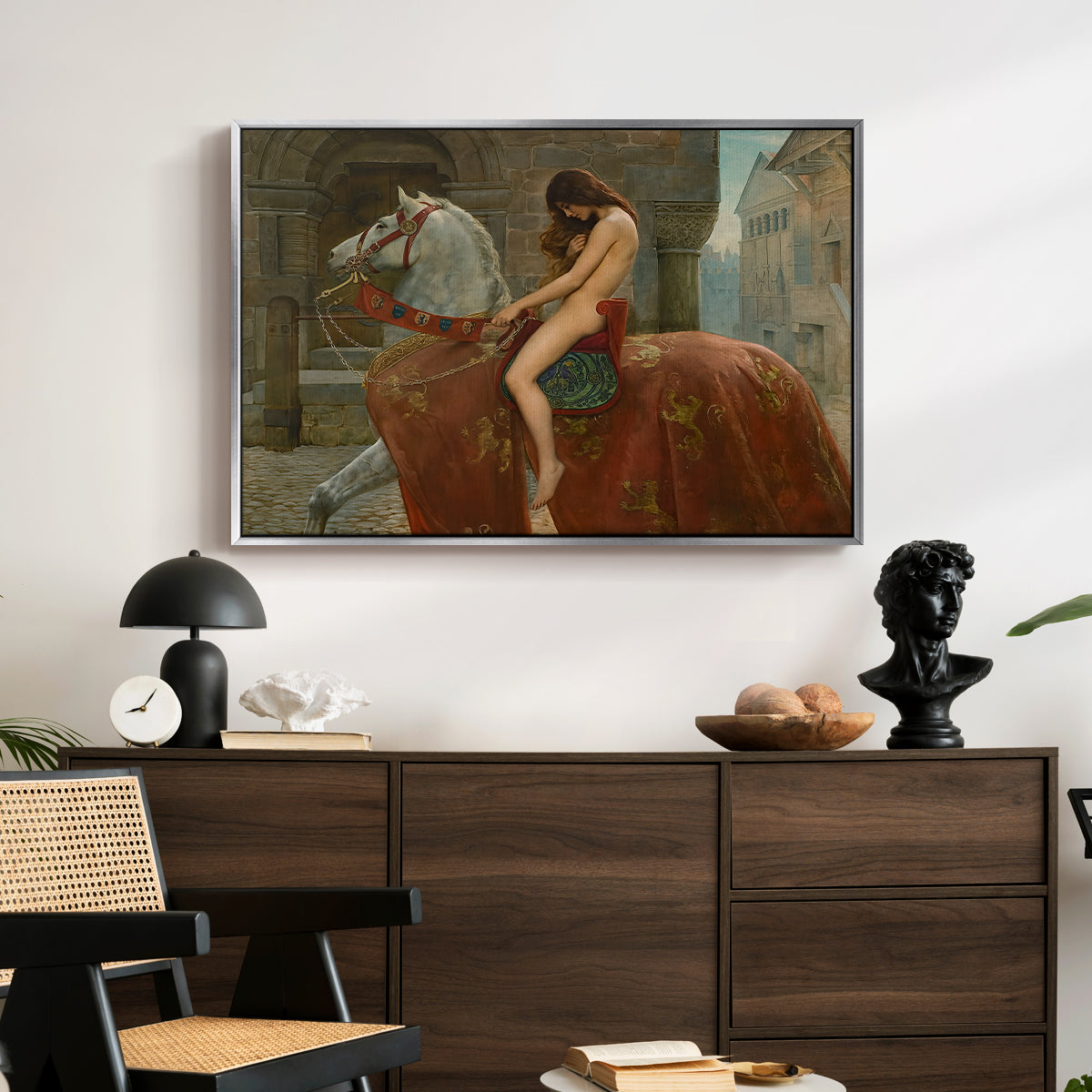 Lady Godiva, 1898 - Floater Framed Canvas Print