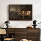 Portraits of Two Extraordinary Oxen, Property of the Earl of Powis, 1814 - Floater Framed Canvas Print