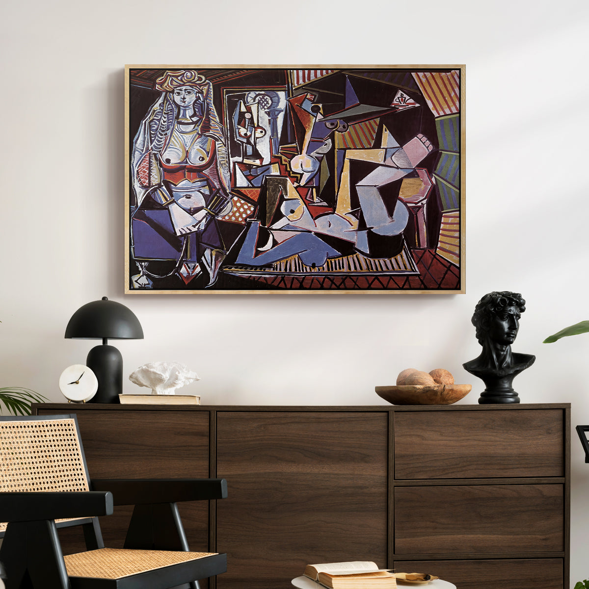 Women of Algiers (Version O), 1955 - Floater Framed Canvas Print