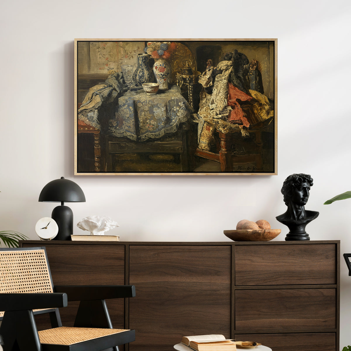 Still Life Requisites, 1885 - Floater Framed Canvas Print