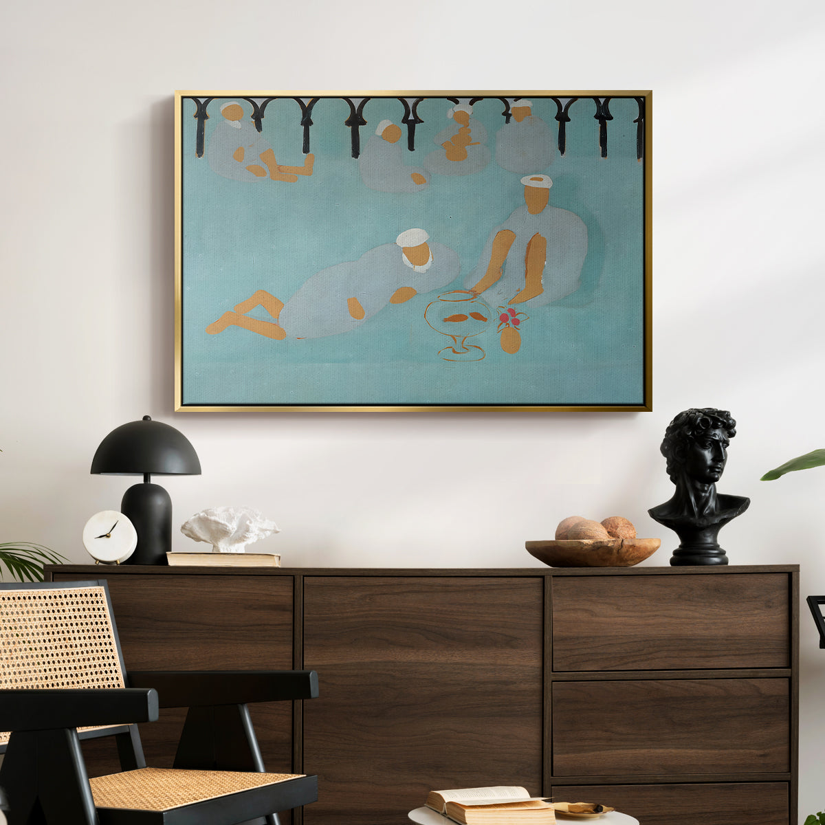 Arab Coffeehouse (Le café Maure), 1913 - Floater Framed Canvas Print