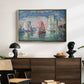 Entrance to the Port of La Rochelle, 1921 - Floater Framed Canvas Print