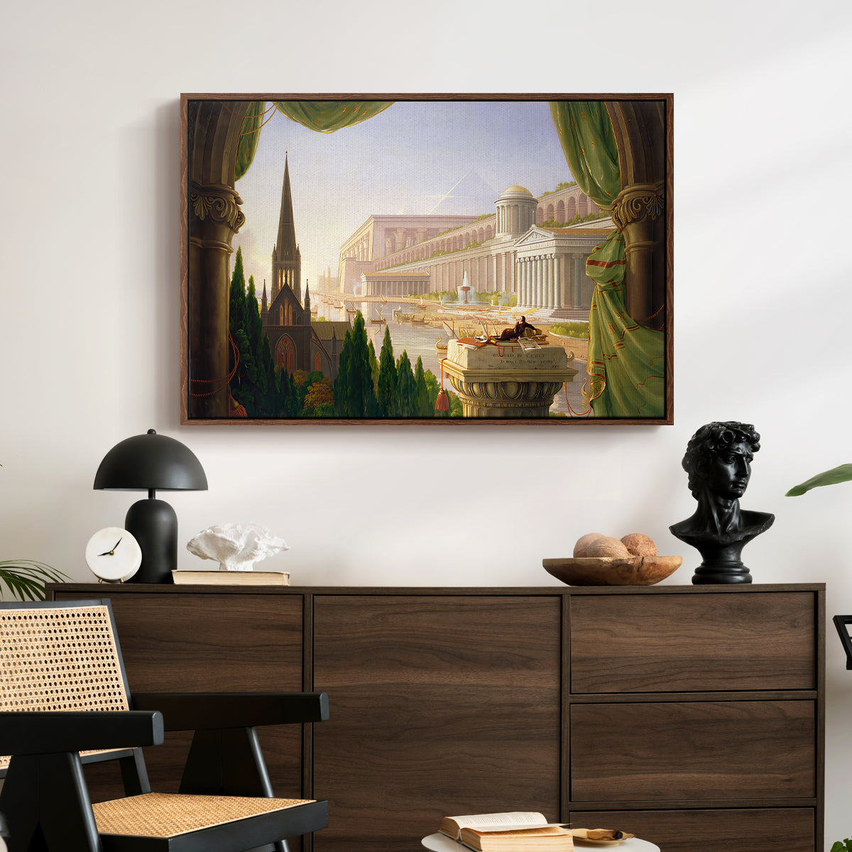 The Architect's Dream, 1840 - Floater Framed Canvas Print