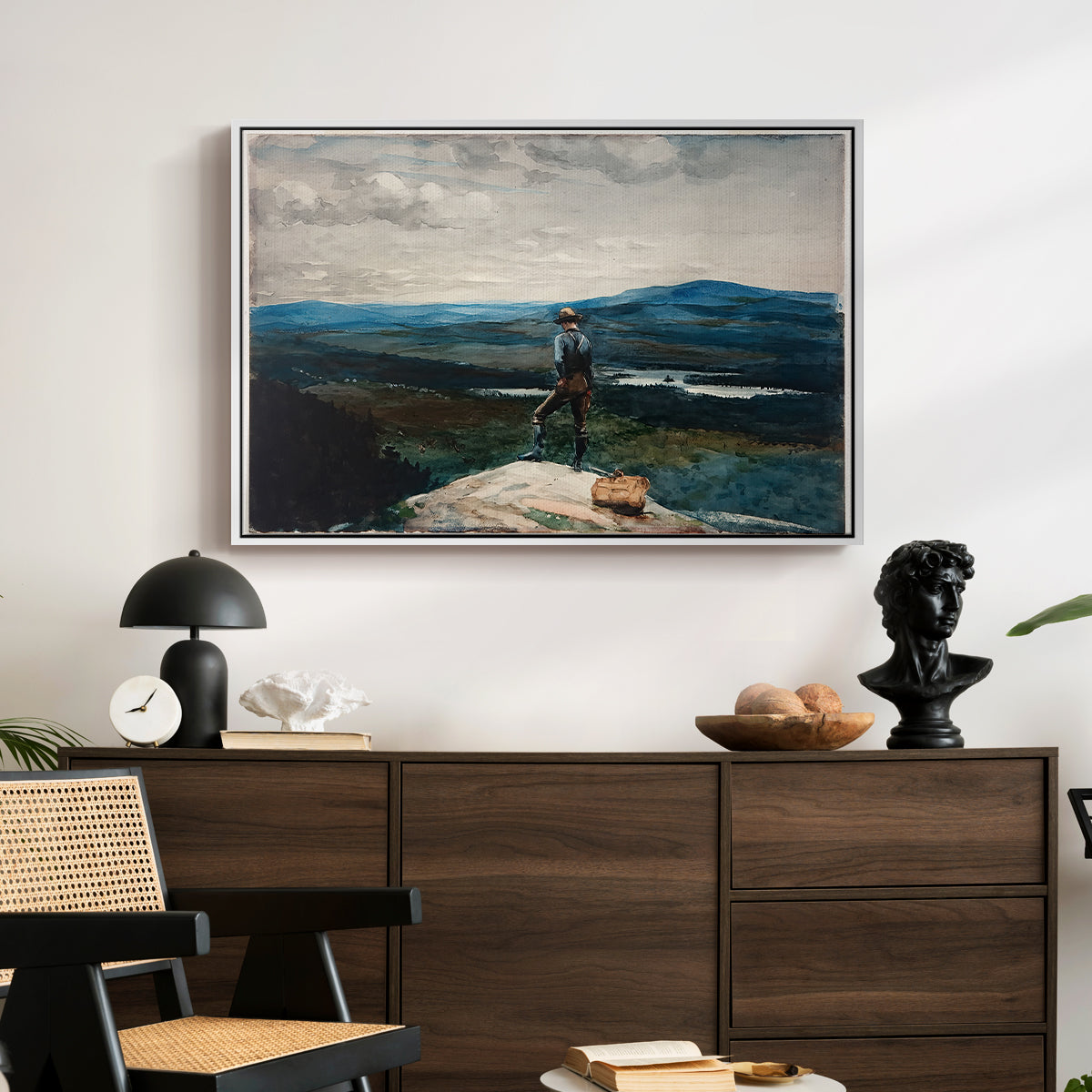 The Ranger, Adirondacks, 1882 - Floater Framed Canvas Print
