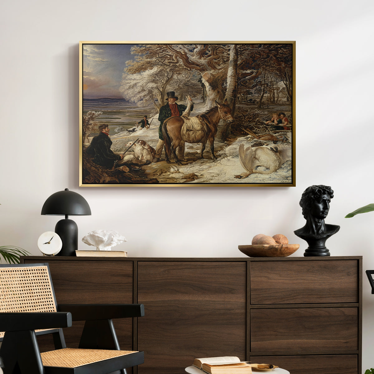 The Day's Sport, 1826 - Floater Framed Canvas Print