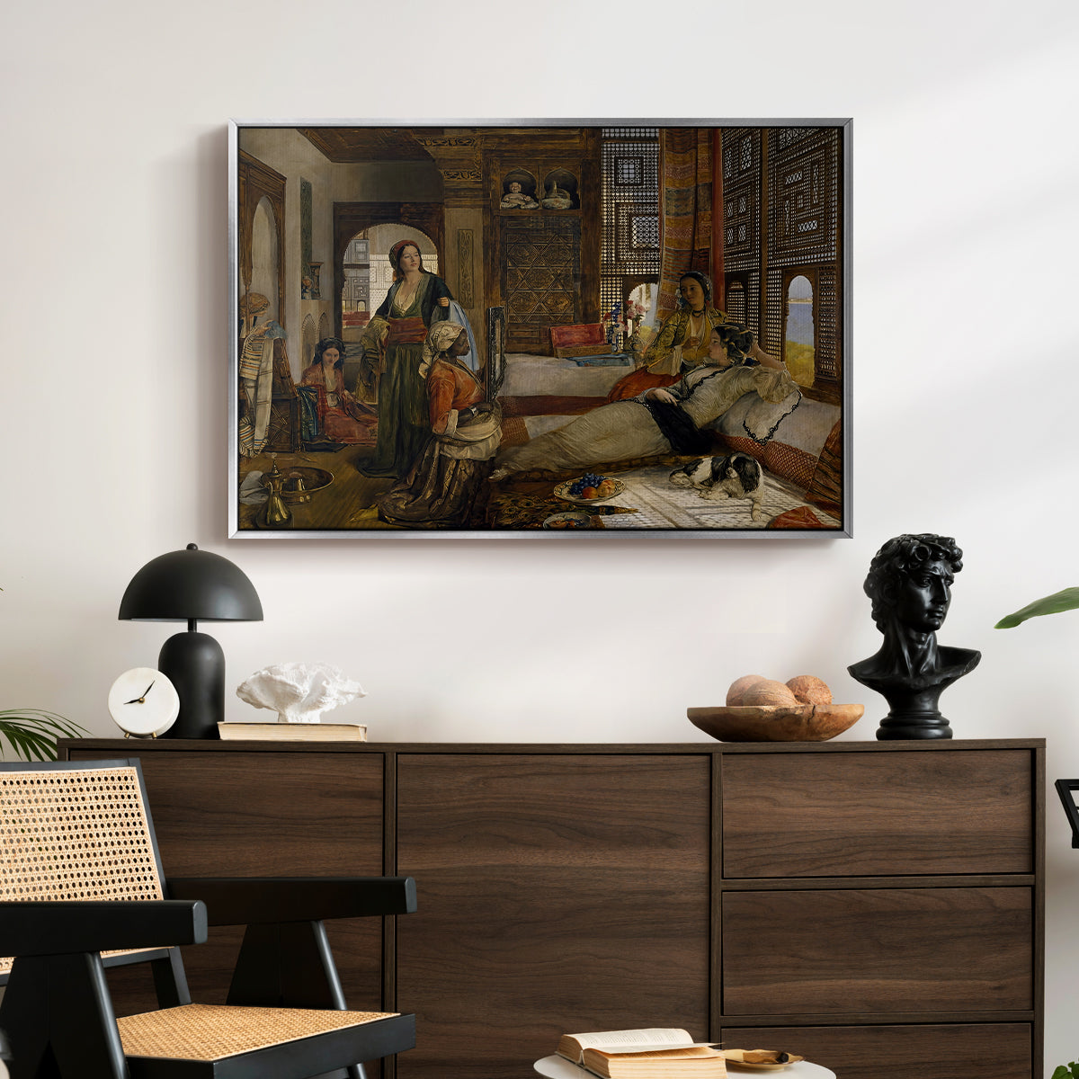 The Harem, 1876 - Floater Framed Canvas Print
