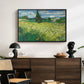 Green Wheat Field with Cypress, 1889 - Floater Framed Canvas Print