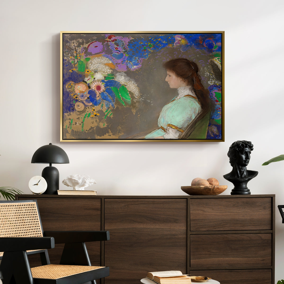 Portrait of Violette Heymann, 1910 - Floater Framed Canvas Print