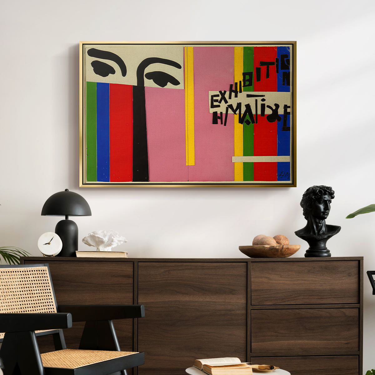 Design for Cover of Exhibition Catalogue, 1951 - Floater Framed Canvas Print