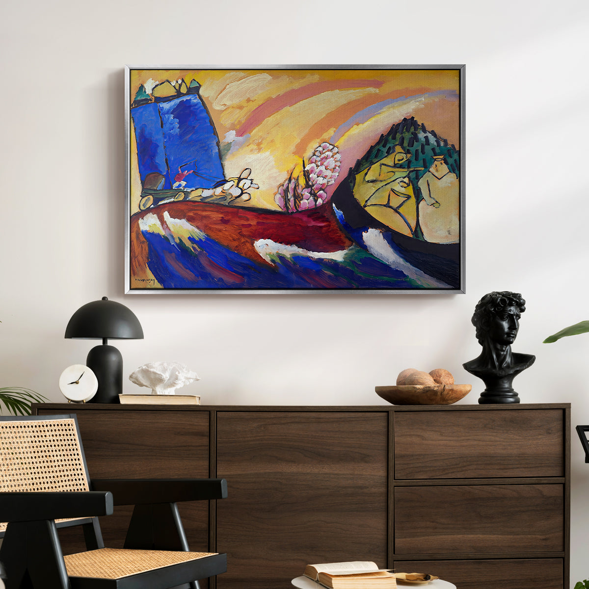 Painting with Troika, 1911 - Floater Framed Canvas Print