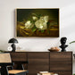 Magnolias on Gold Velvet Cloth, c. 1888-1890 - Floater Framed Canvas Print