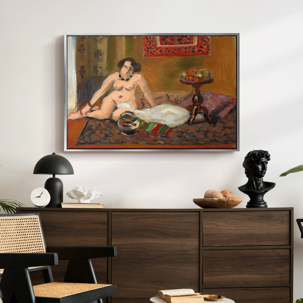 Nude with Goldfish (Nu aux poissons rouges), c. 1922 - Floater Framed Canvas Print