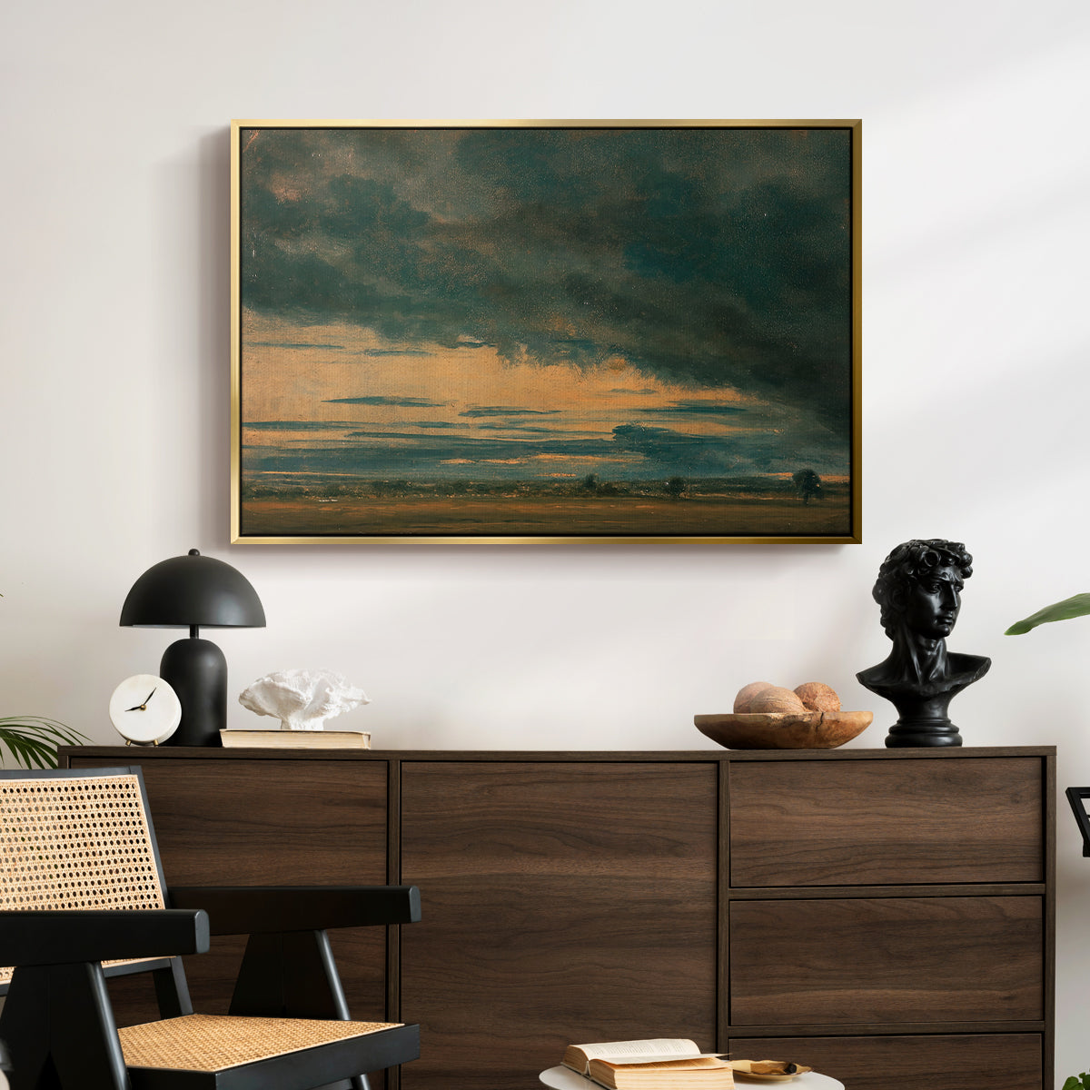 Cloud Study, c. 1821 - Floater Framed Canvas Print