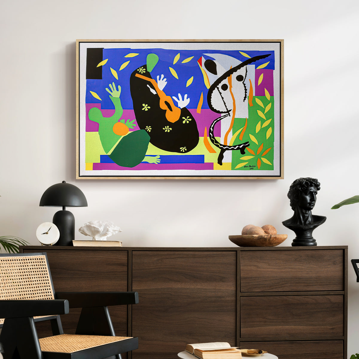 The Sorrows of the King, 1952 - Floater Framed Canvas Print