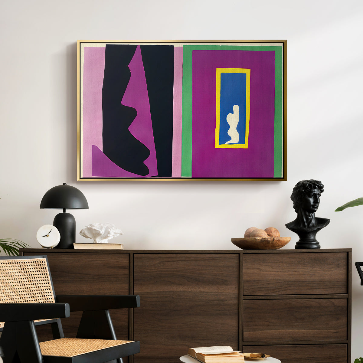 Destiny (Le destin), from Jazz, 1947 - Floater Framed Canvas Print
