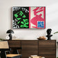 Composition, Black and Red, from Jazz, 1947 - Floater Framed Canvas Print