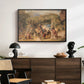 Figures and Animals in a Vineyard, c. 1829 - Floater Framed Canvas Print