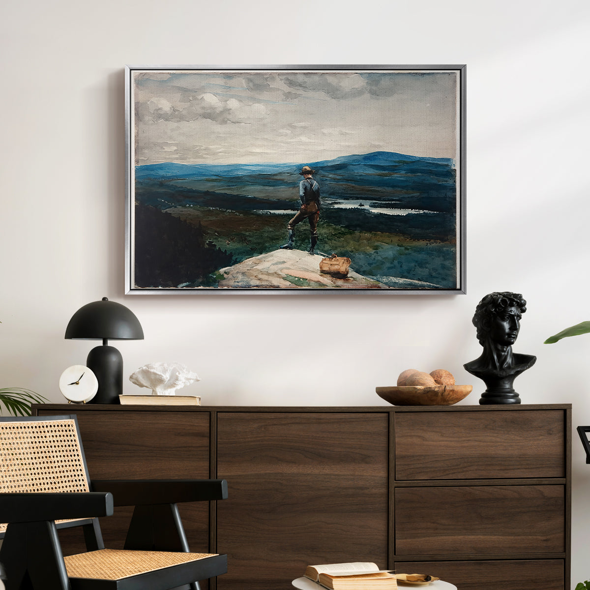 The Ranger, Adirondacks, 1882 - Floater Framed Canvas Print