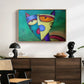 Celestial Cat - Floater Framed Canvas Print