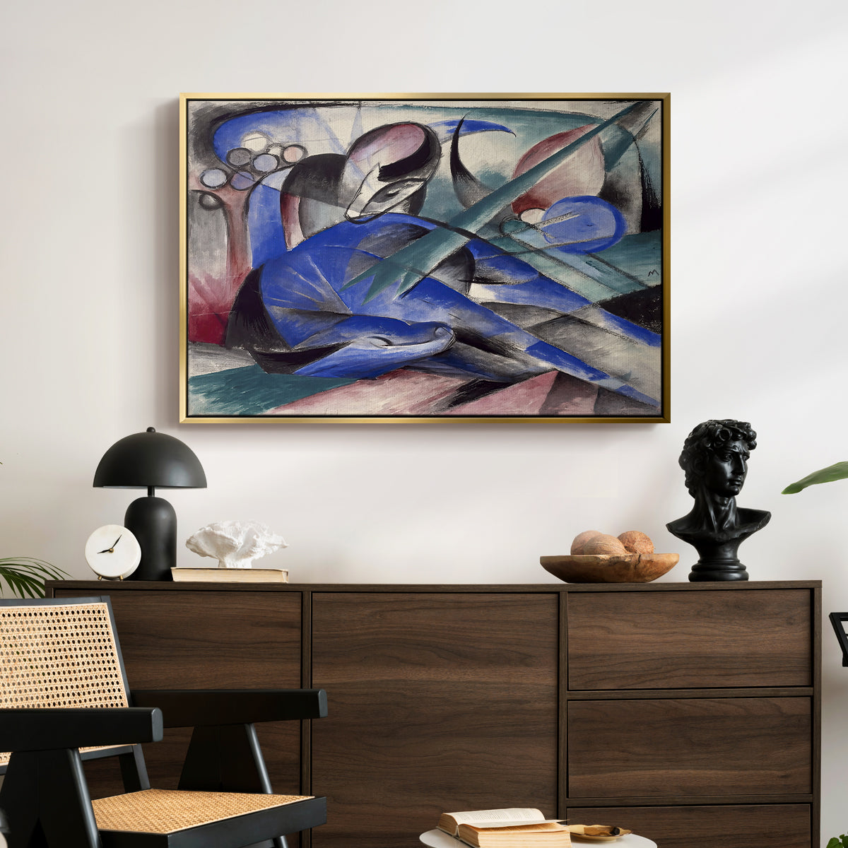 Dreaming Horse, 1913 - Floater Framed Canvas Print
