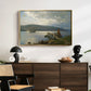 The Jetty at Feste near Moss, 1898 - Floater Framed Canvas Print