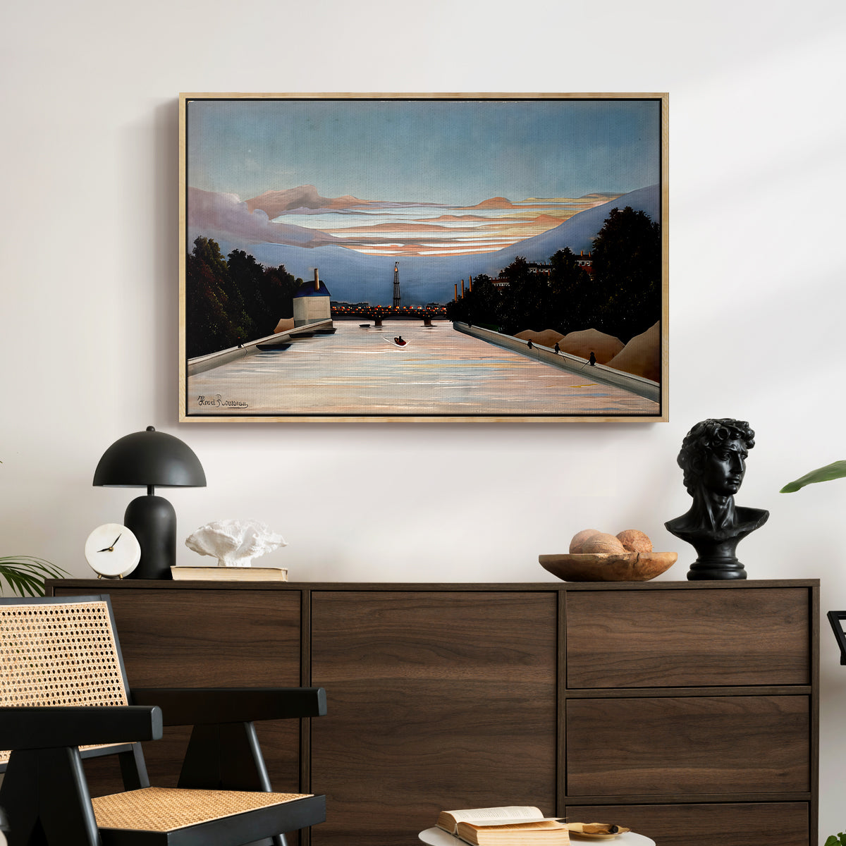 The Eiffel Tower, c. 1898 - Floater Framed Canvas Print