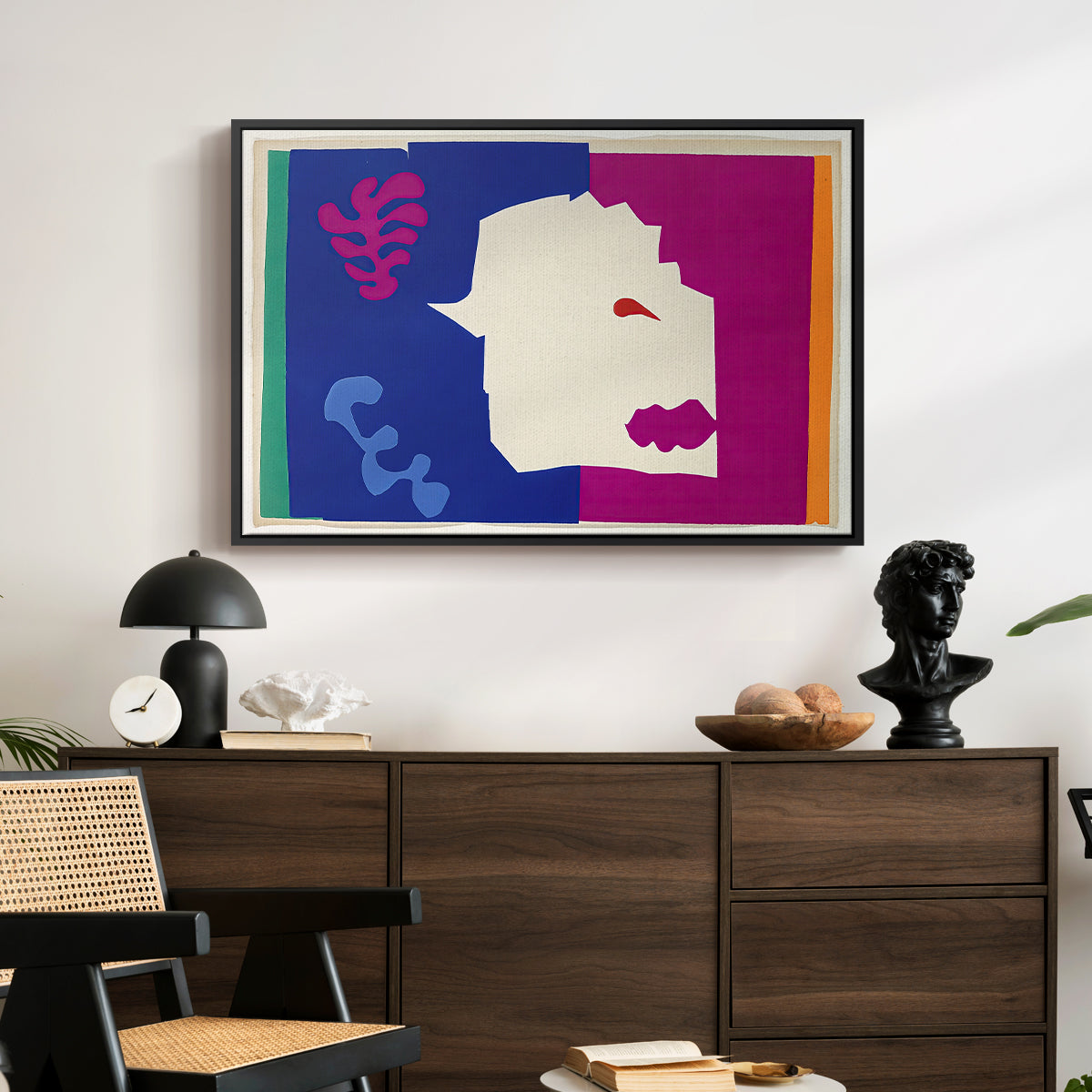 The Wolf (Le loup), from Jazz, 1947 - Floater Framed Canvas Print