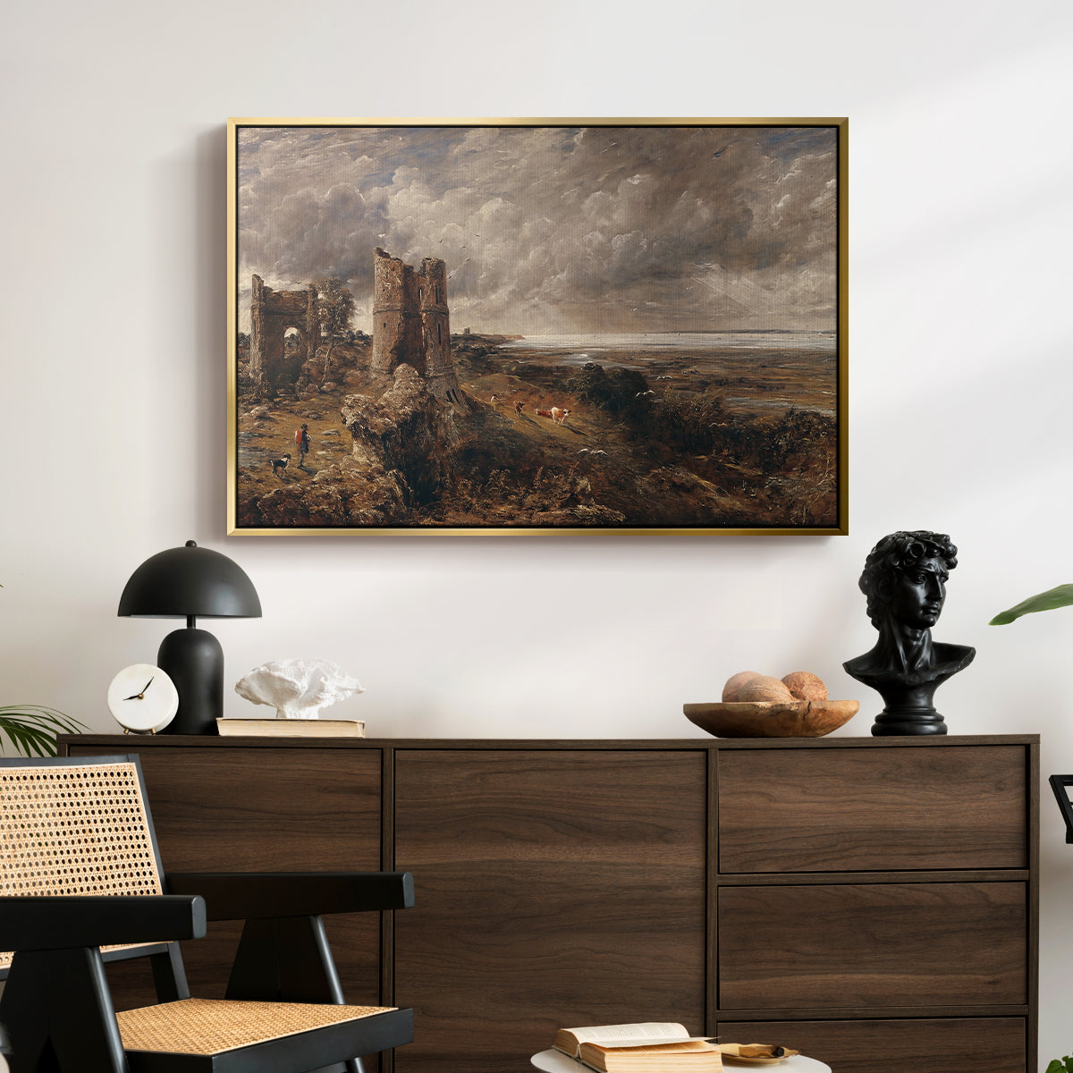 Hadleigh Castle, Mouth of Thames, c. 1829 - Floater Framed Canvas Print