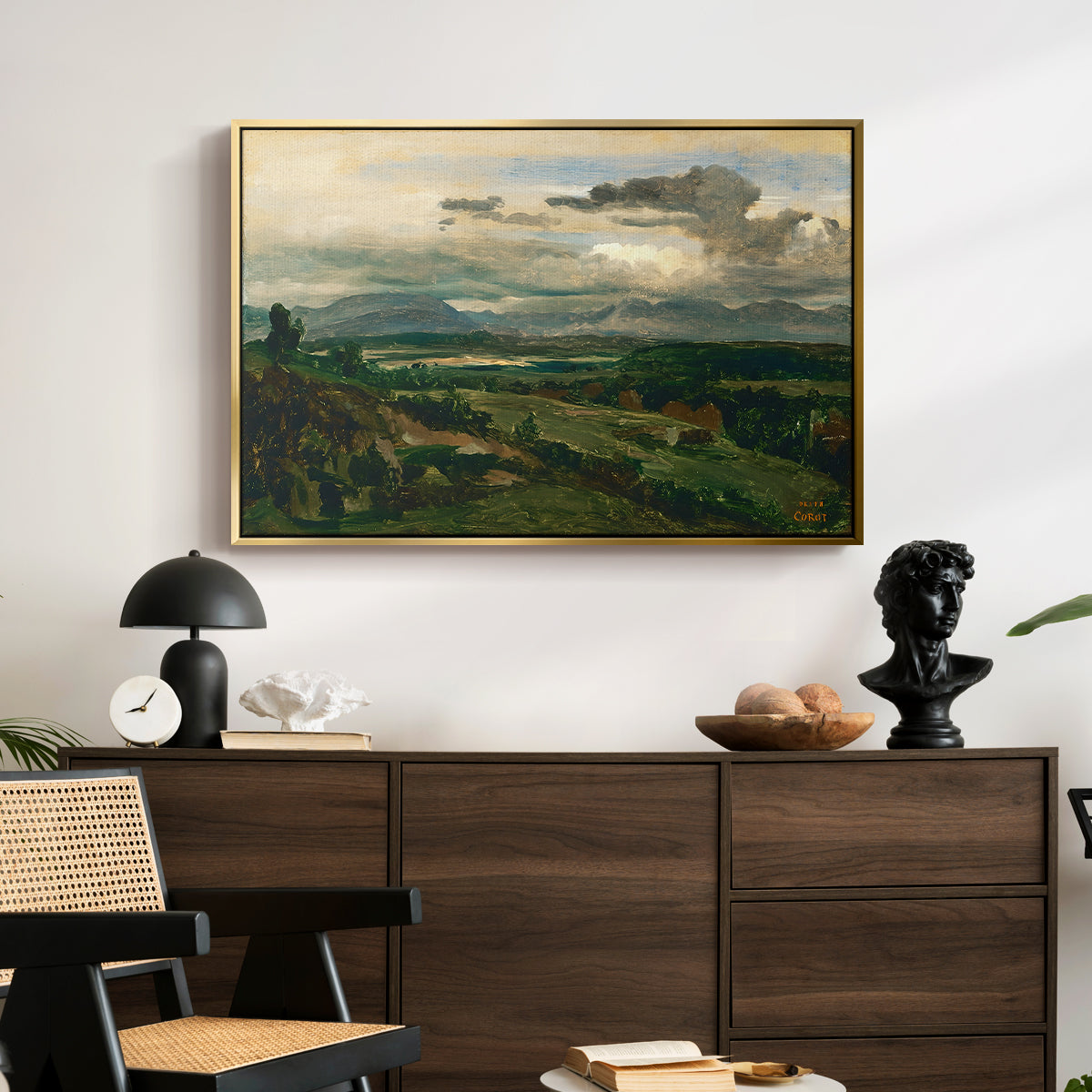 Civita Castellana, c. 1860s - Floater Framed Canvas Print