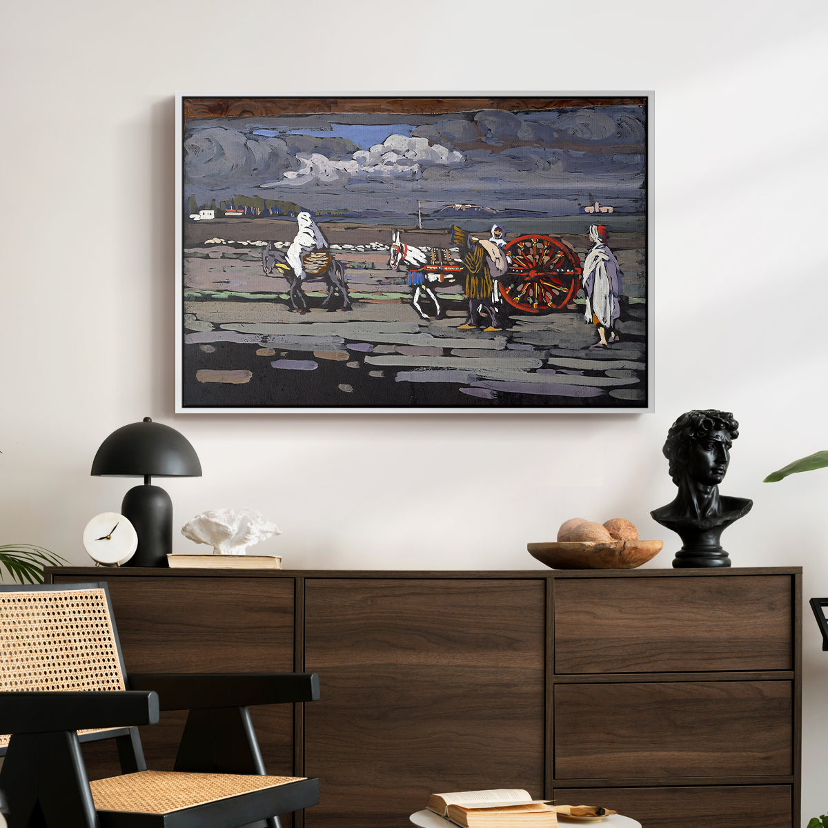 Country Road (Landstrasse), 1905 - Floater Framed Canvas Print