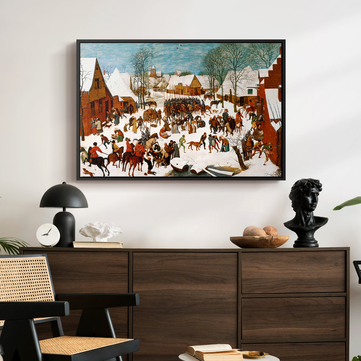 Massacre of the Innocents, c. 1565-1567 - Floater Framed Canvas Print