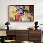 Woman Seated in an Armchair, c. 1920 - Floater Framed Canvas Print