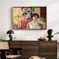 Woman Seated in an Armchair, c. 1920 - Floater Framed Canvas Print