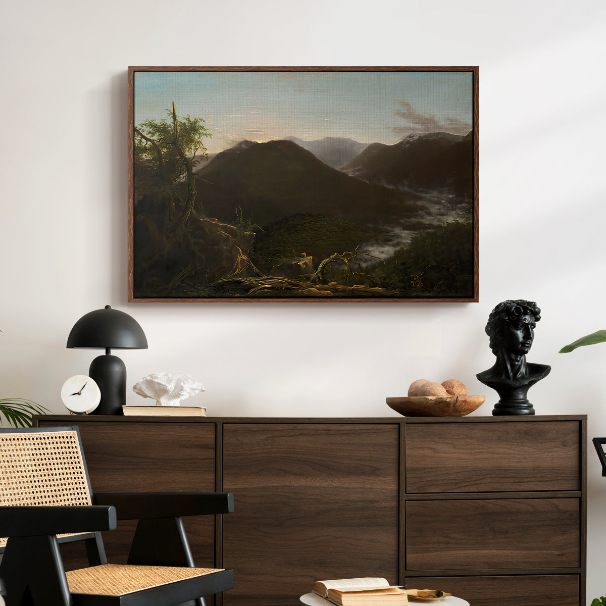 Sunrise in the Catskill Mountains, 1826 - Floater Framed Canvas Print