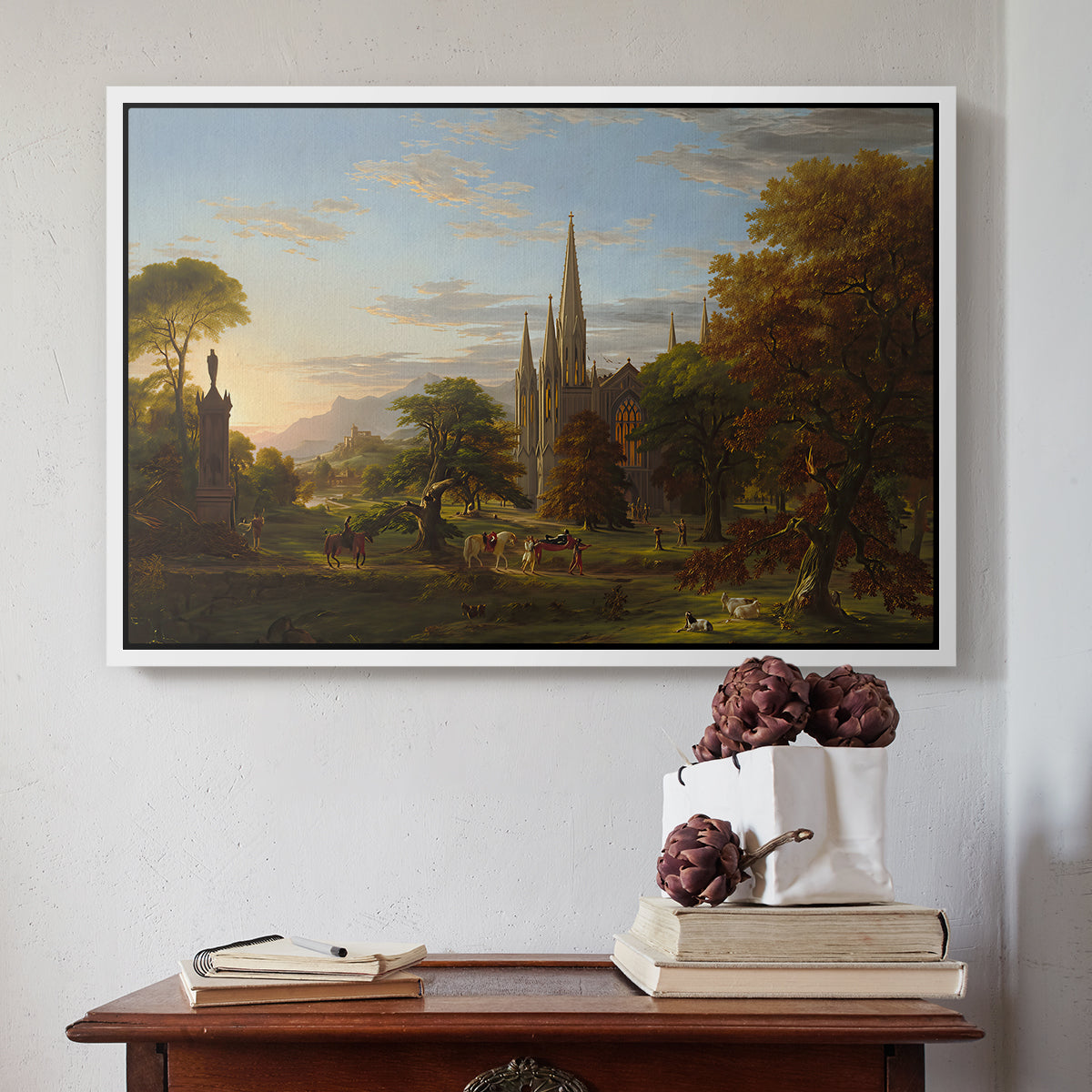 The Return, 1837 - Floater Framed Canvas Print