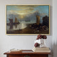 Sun Rising through Vapour: Fishermen Cleaning and Selling Fish, c. 1807 - Floater Framed Canvas Print