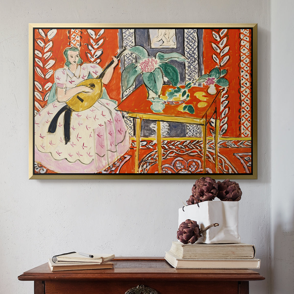 The Lute (Le luth), 1943 - Floater Framed Canvas Print