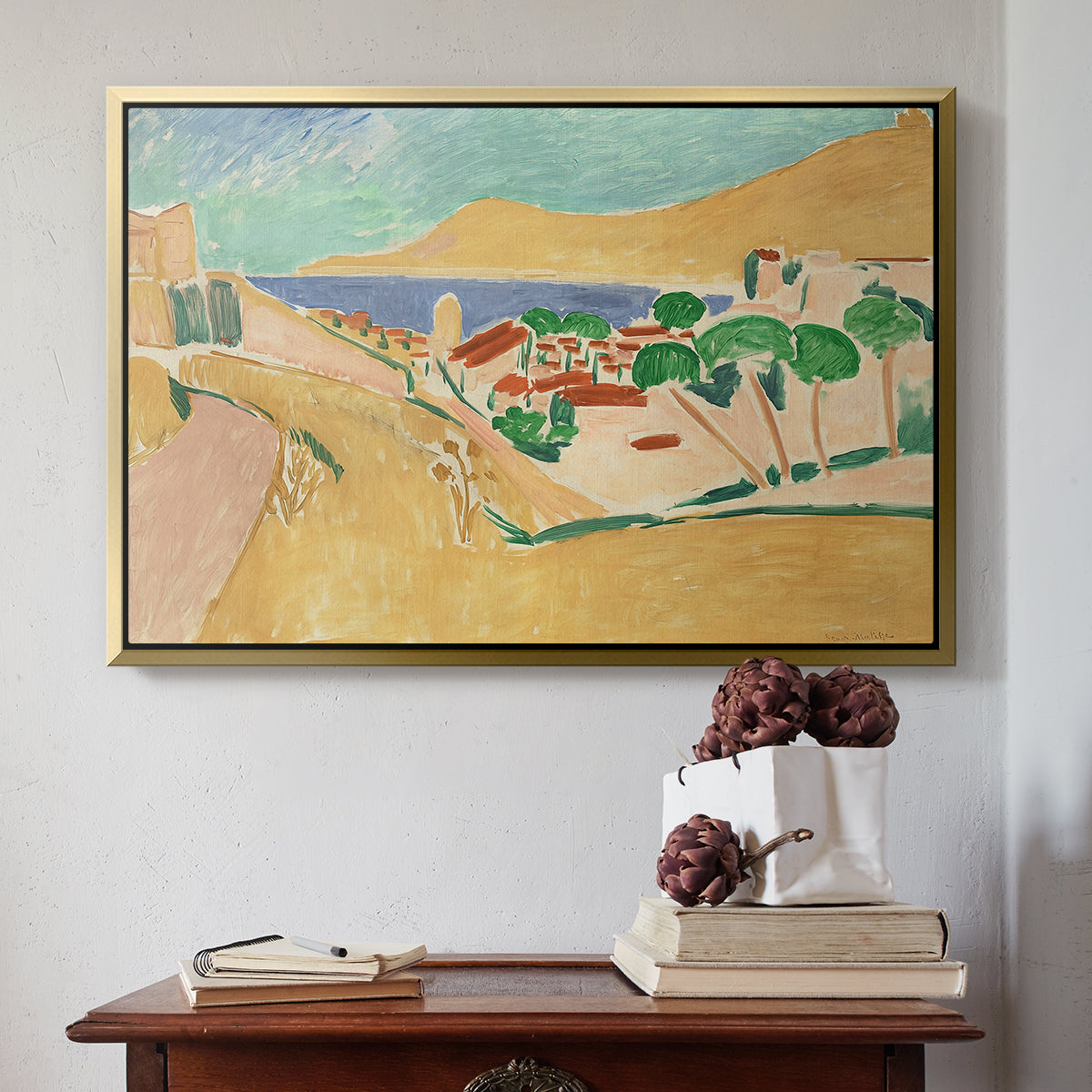 Collioure in August, c. 1911 - Floater Framed Canvas Print