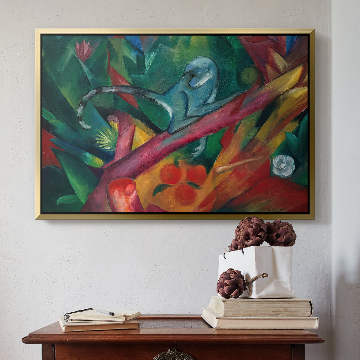 The Monkey, 1912 - Floater Framed Canvas Print