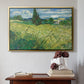 Green Wheat Field with Cypress, 1889 - Floater Framed Canvas Print