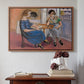 Domino Players, 1921 - Floater Framed Canvas Print