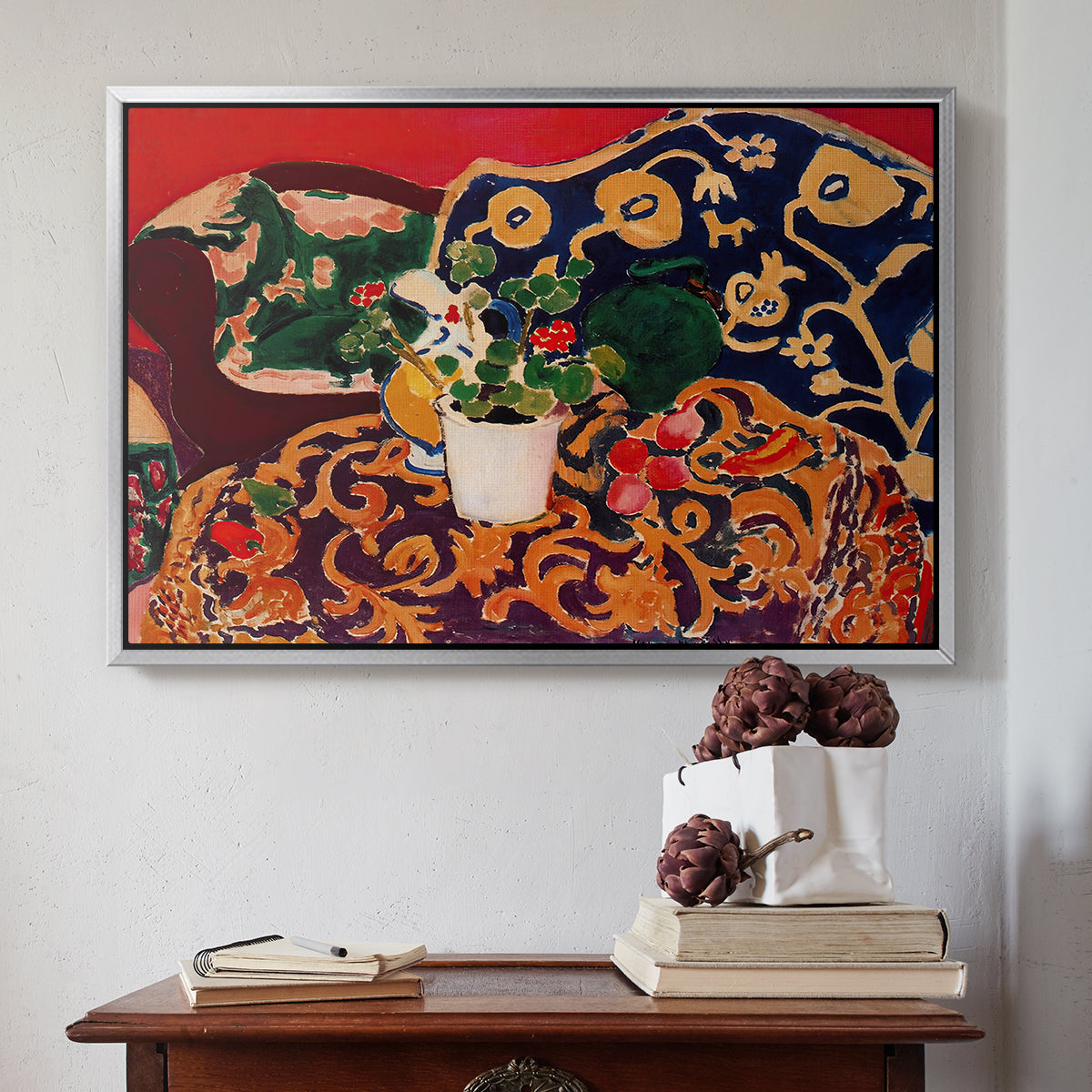 Spanish Still Life, c. 1910 - Floater Framed Canvas Print