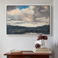 The Lone Boat, North Woods Club, Adirondacks, 1892 - Floater Framed Canvas Print